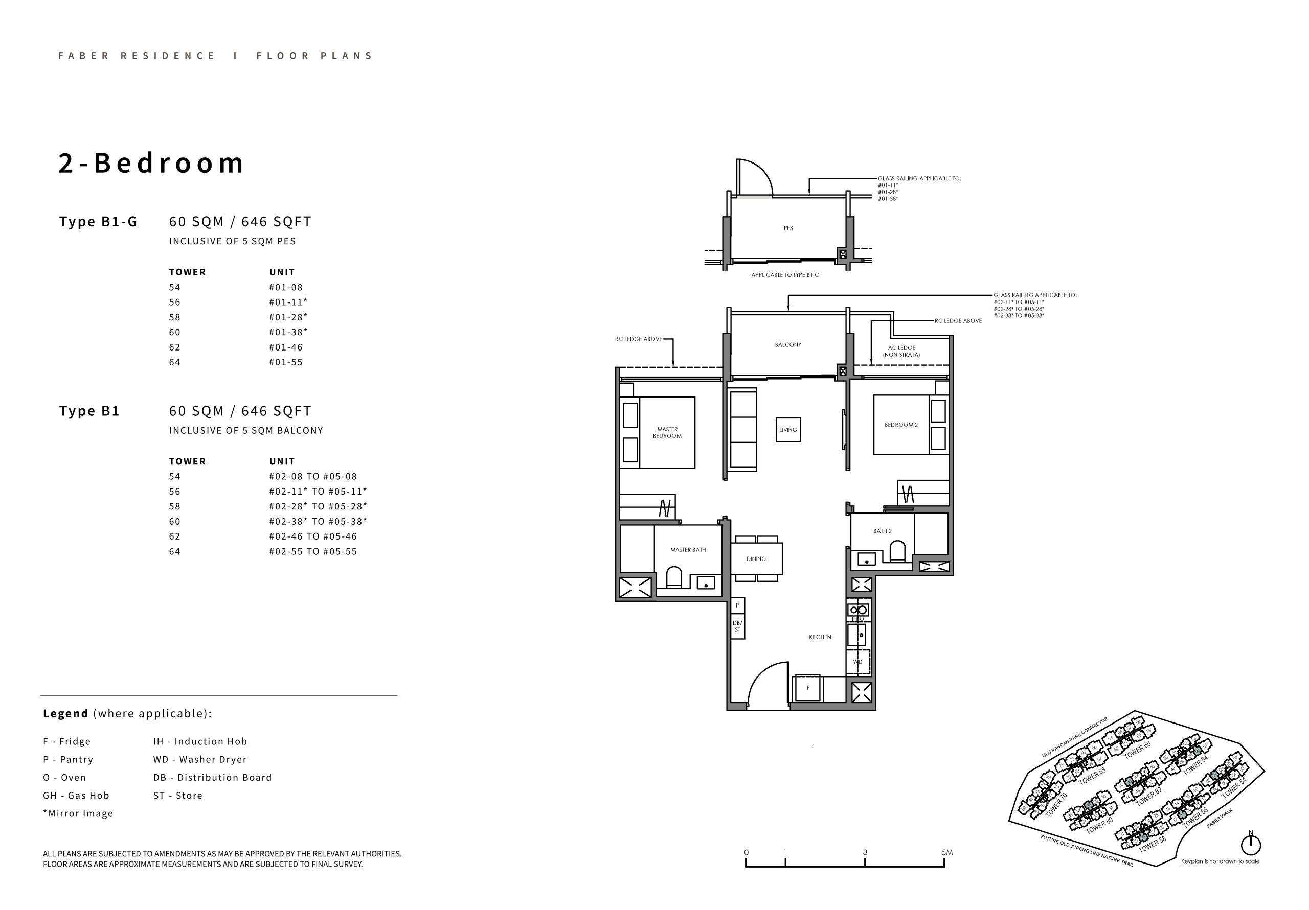 Faber Residence 2 Bedroom Floor Plan 1 scaled