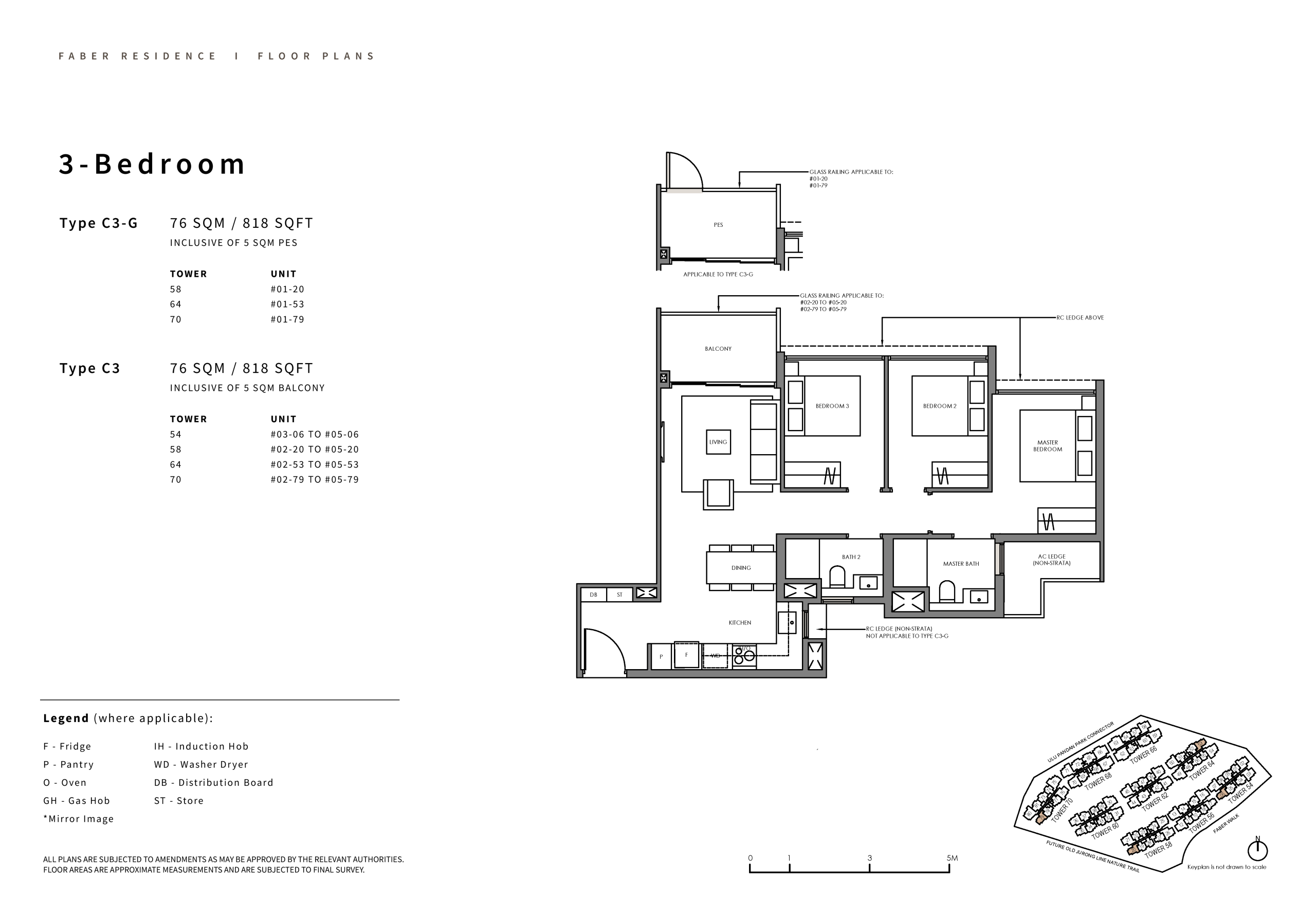 Faber Residence 3 Bedroom Floor Plan 3 scaled