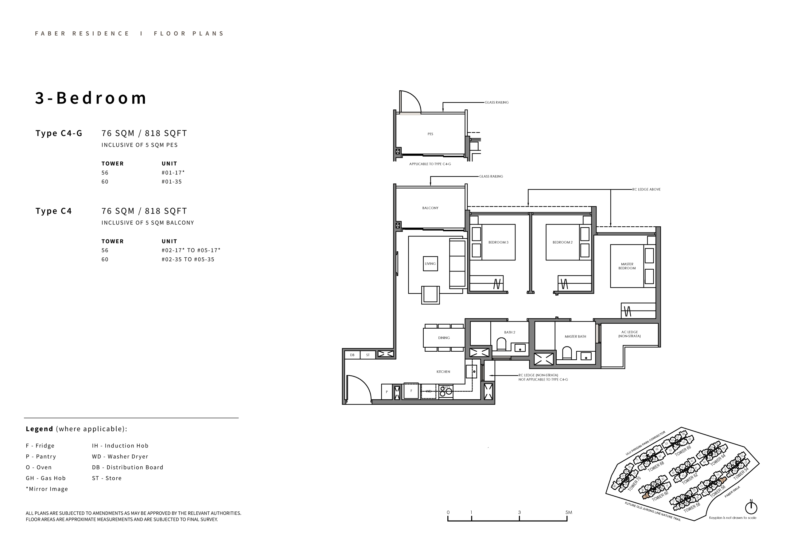 Faber Residence 3 Bedroom Floor Plan 4 scaled