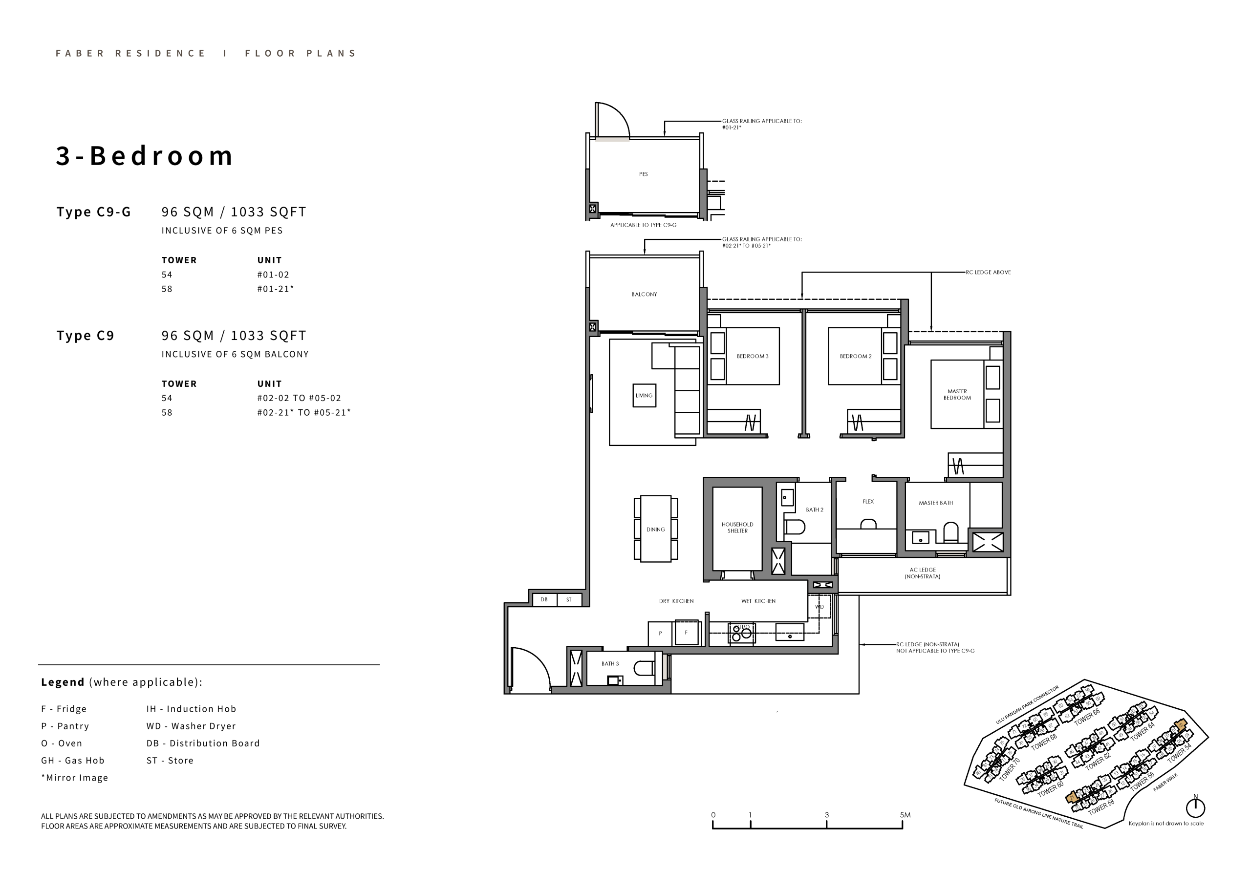 Faber Residence 3 Bedroom Floor Plan 9 scaled
